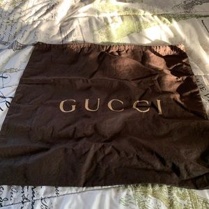 Gucci handbag dust bag 16.5x18